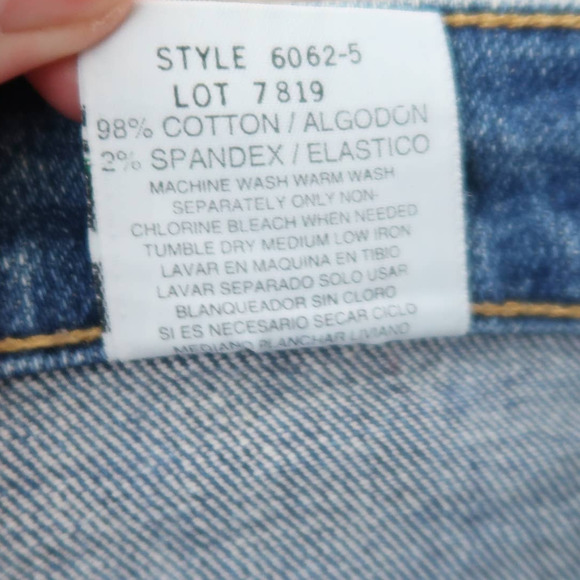 Vintage 90s medium wash blue denim tapered leg mom jeans 29" - Picture 5 of 5